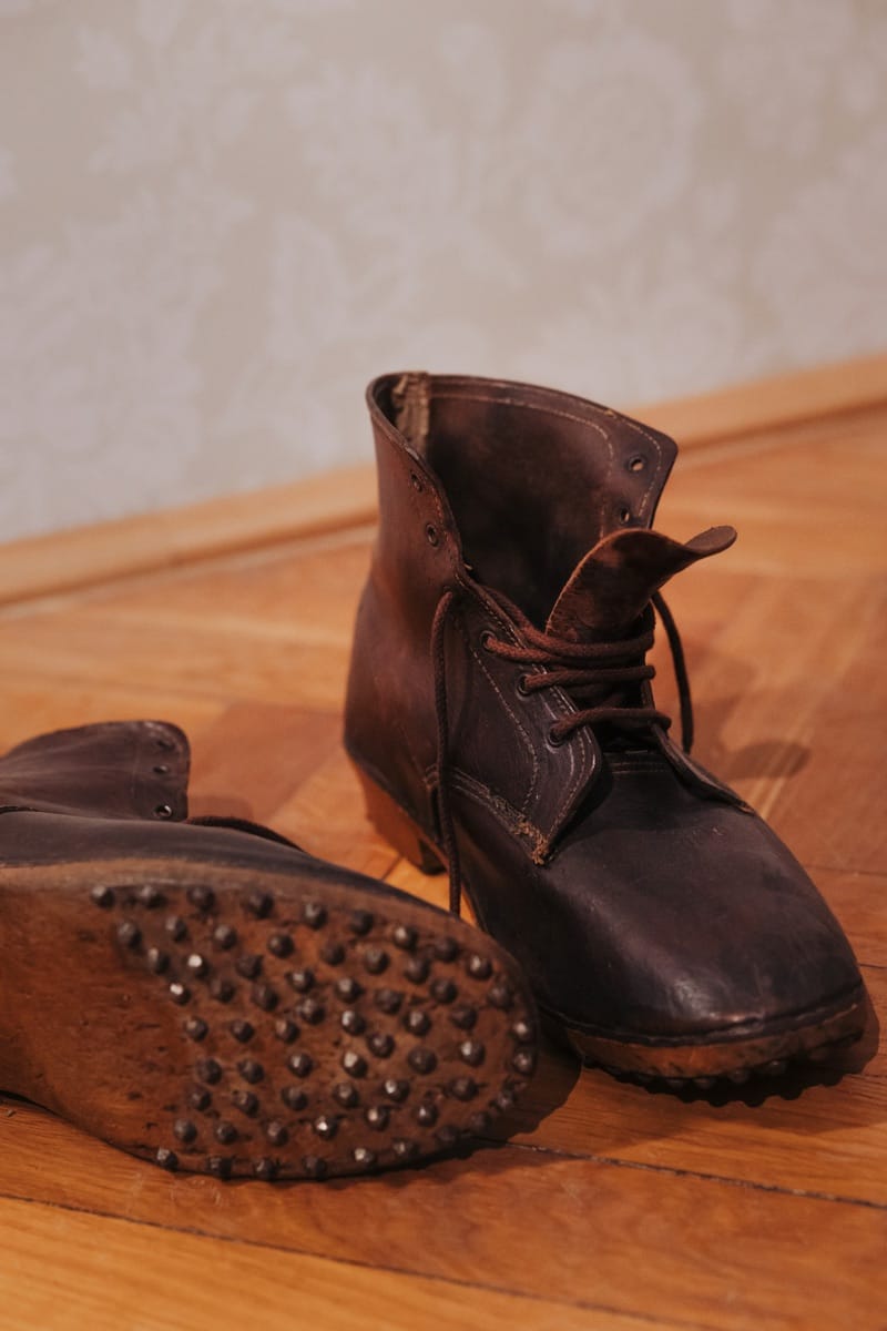 A pair of period leather boots — a recurring Van Gogh subject